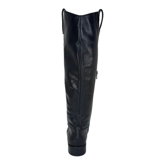 International Concepts Fawne Black Leather Knee High Womens Boots Size 5M - Picture 5 of 14